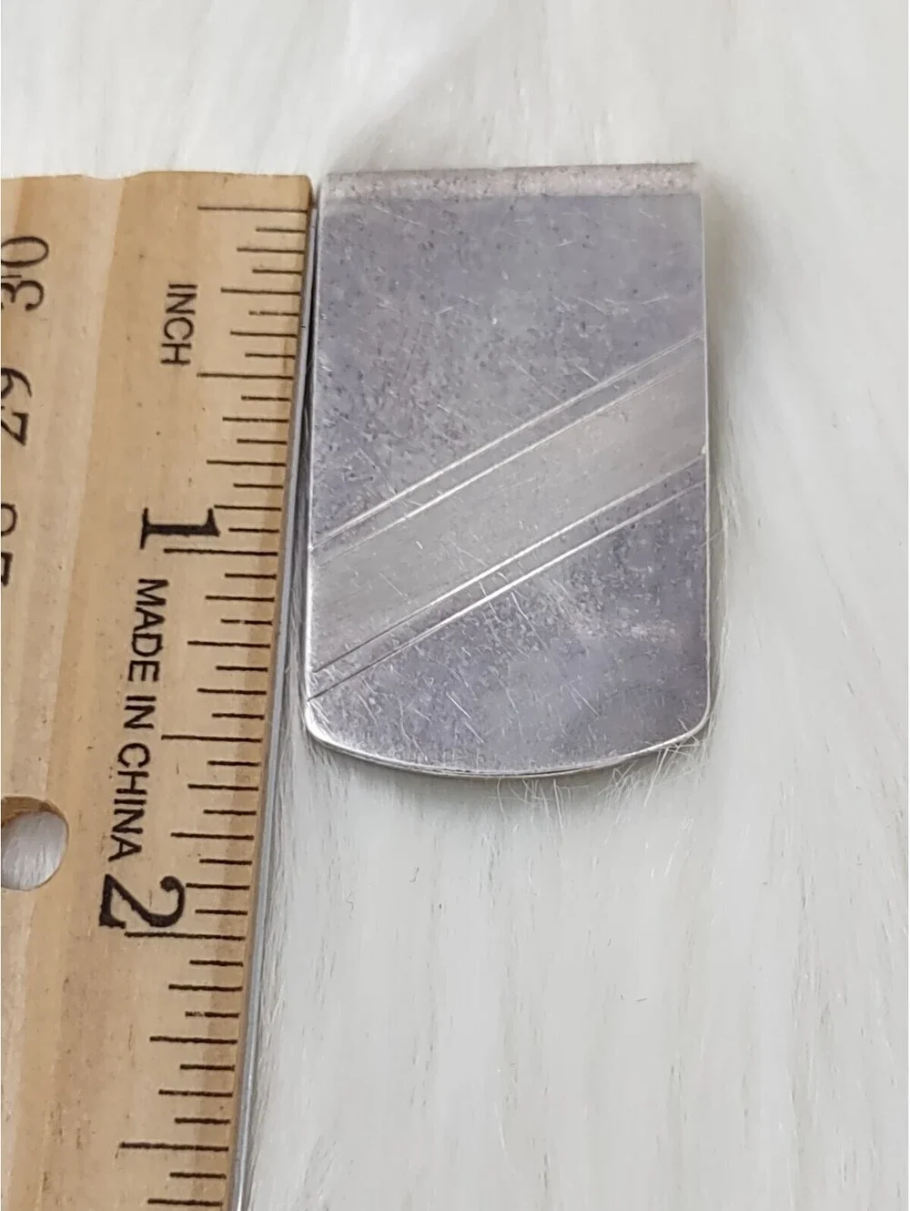 VTG Italian Sterling Silver 925 Modern Money Clip ORL 19.6g